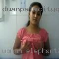 Woman elephant